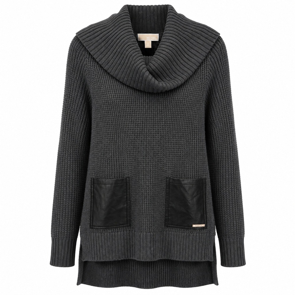 Michael Kors Gorpcore Cowl Neck Sweater Women Size Medium Dark Academia Edgy